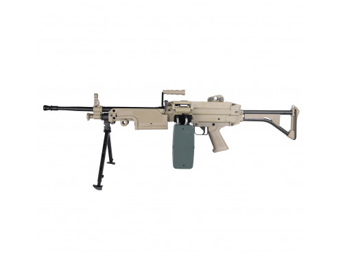 Страйкбольный пулемет (A&K) M249 MK I (TAN)